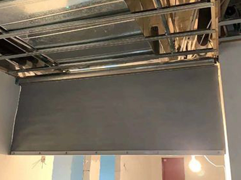 防火連擋煙垂壁布